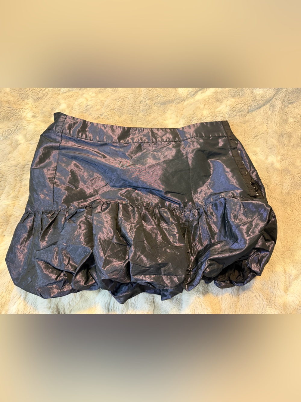 Metallic Purple Vintage Bubble Skirt